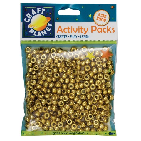 ABALORIOS CUENTAS COLOR ORO 300 UDS 7MM KREA REF. CPT 6511110