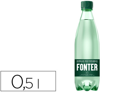 AGUA MINERAL ***CON GAS*** FONTER BOTELLA DE 500ML