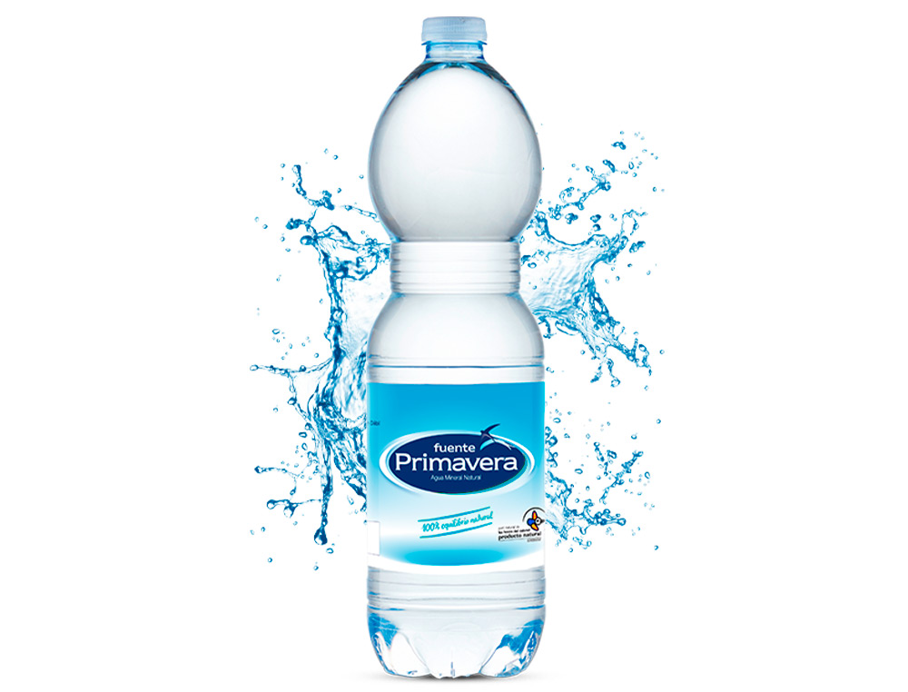 AGUA MINERAL FUENTE PRIMAVERA BOTELLA DE 1.5 LITROS