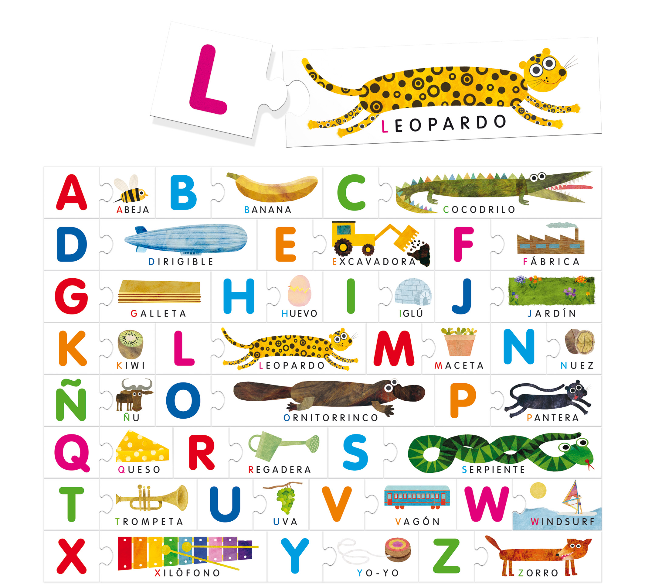 ALFABETO TACTIL MONTESSORI HEADU