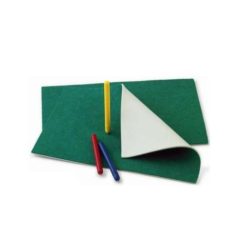ALFOMBRILLA ALMOHADILLA PICADO FIELTRO GOMA VERDE 20X30CM