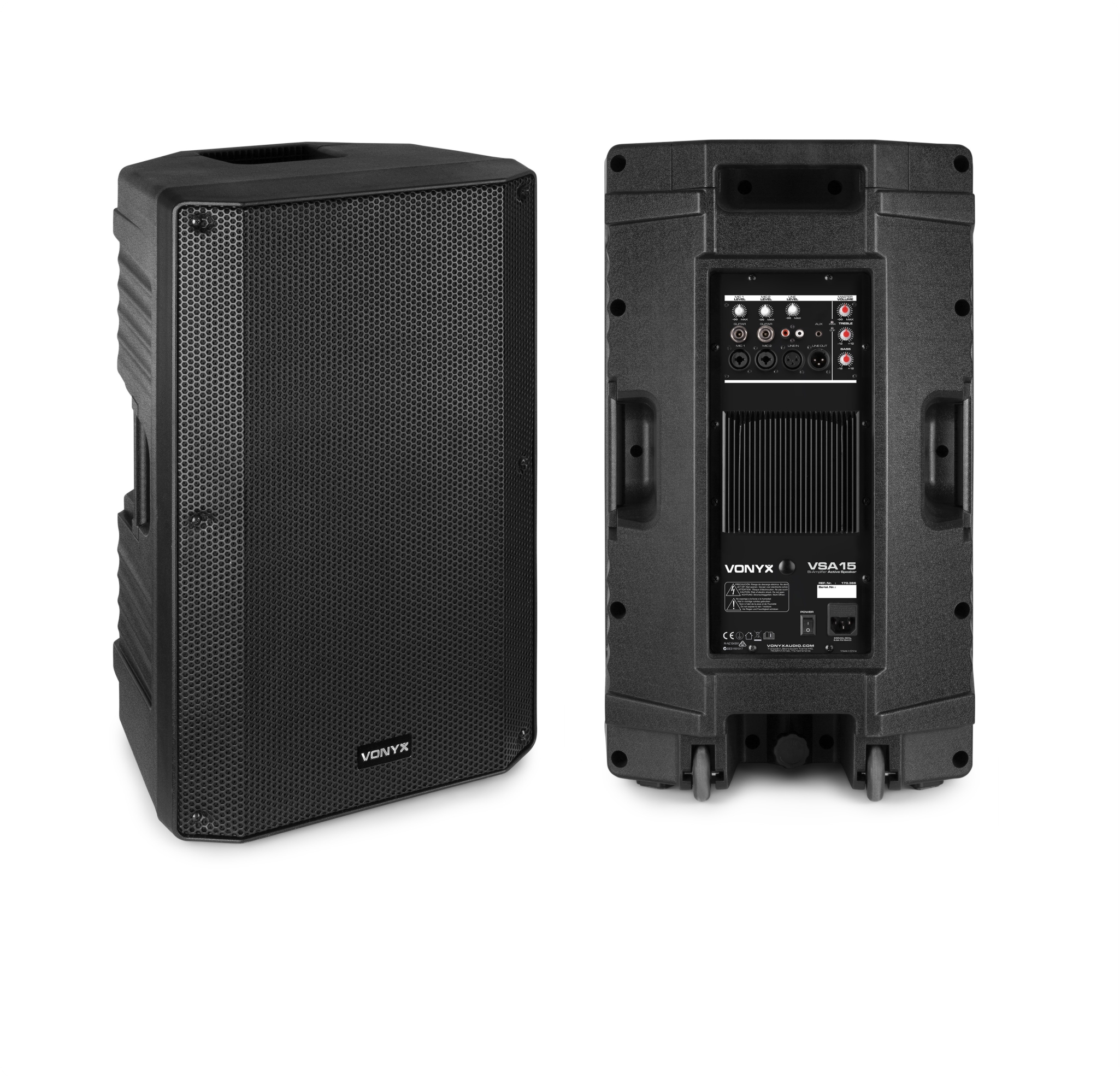 ALTAVOZ ACTIVO BI-AMPLIFICADOS DE 15" Y 1000W VSA15 / 3.5MM JACK/ 635MM JACK / RCA / XLR