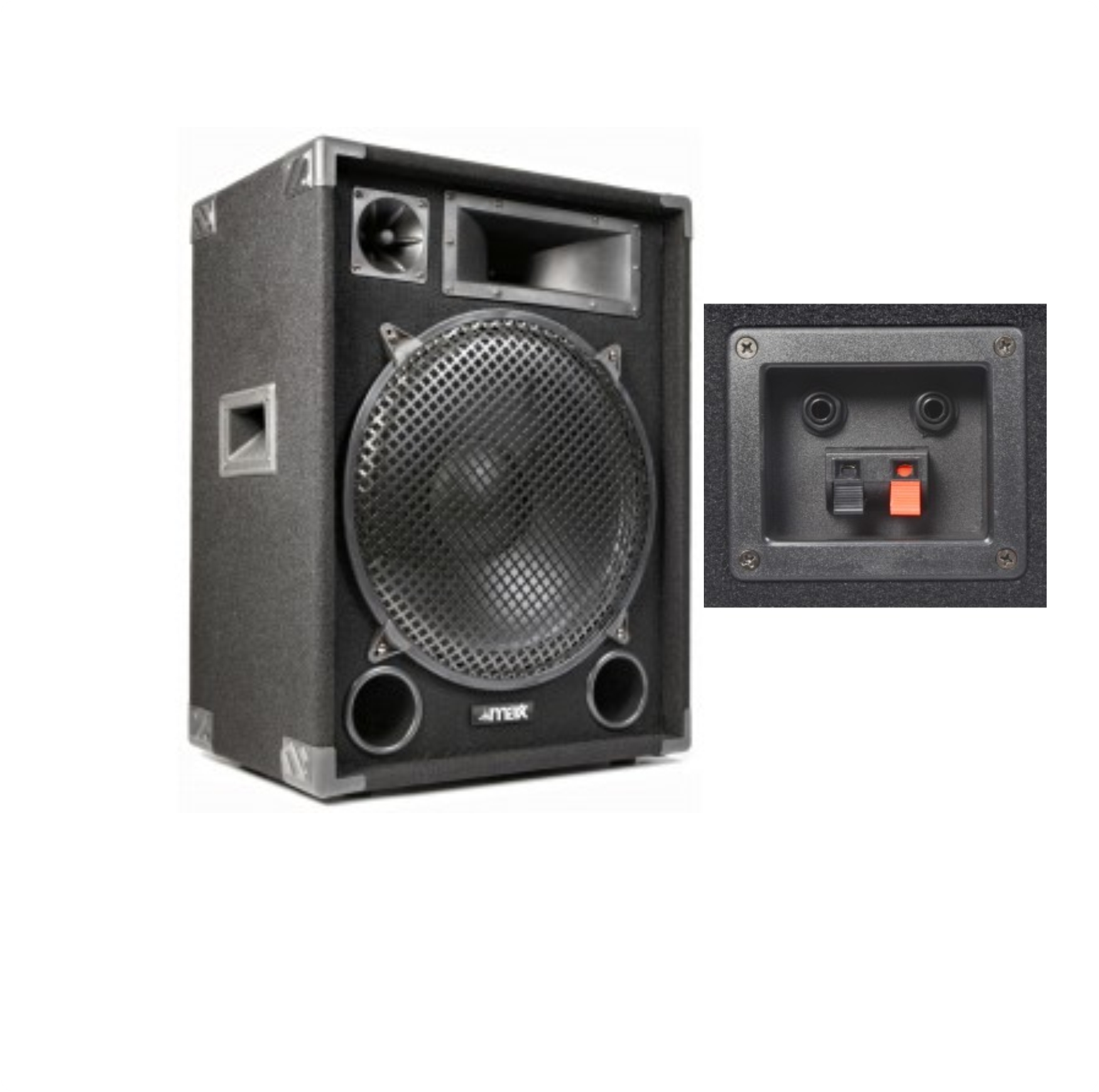 ALTAVOZ PASIVO DE 15" Y 1000W MAX BLACK / 2 JACK