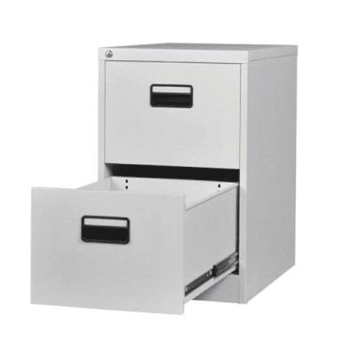 ARCHIVADOR METALICO 2 CAJONES NORMAL SOBRE COJINETES 72X47X65CM REF. MT.2114