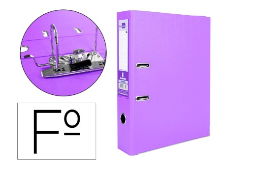 ARCHIVADOR TAMAÑO FOLIO DE PALANCA ANCHO 75MM VIOLETA