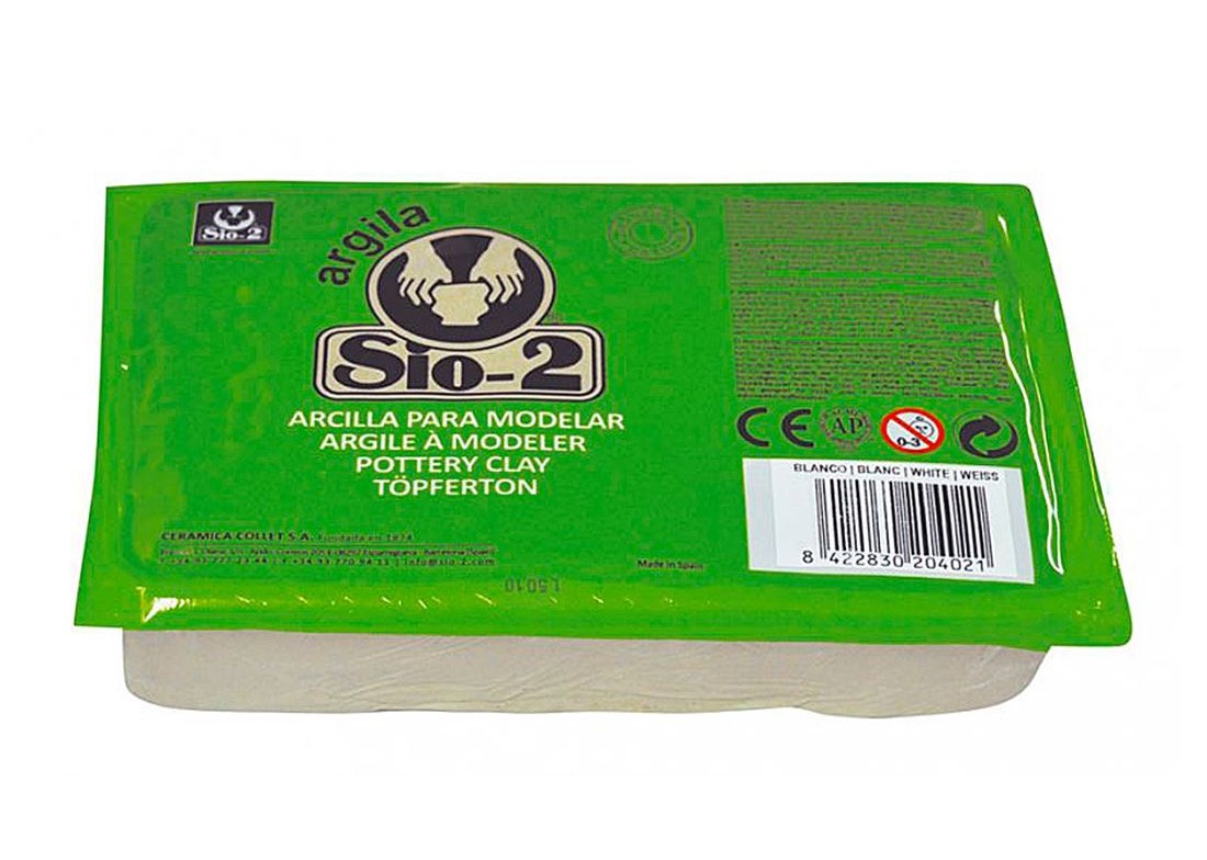 ARCILLA SIO DE 1.5K SECADO AL AIRE ***COLOR TIERRA BLANCA***