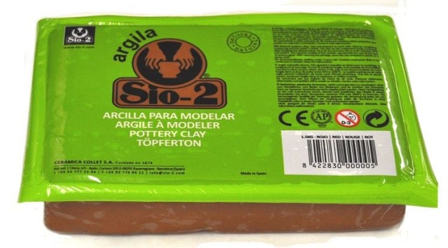 ARCILLA SIO DE 1.5K SECADO AL AIRE ***COLOR TIERRA MARRON OSCURO***