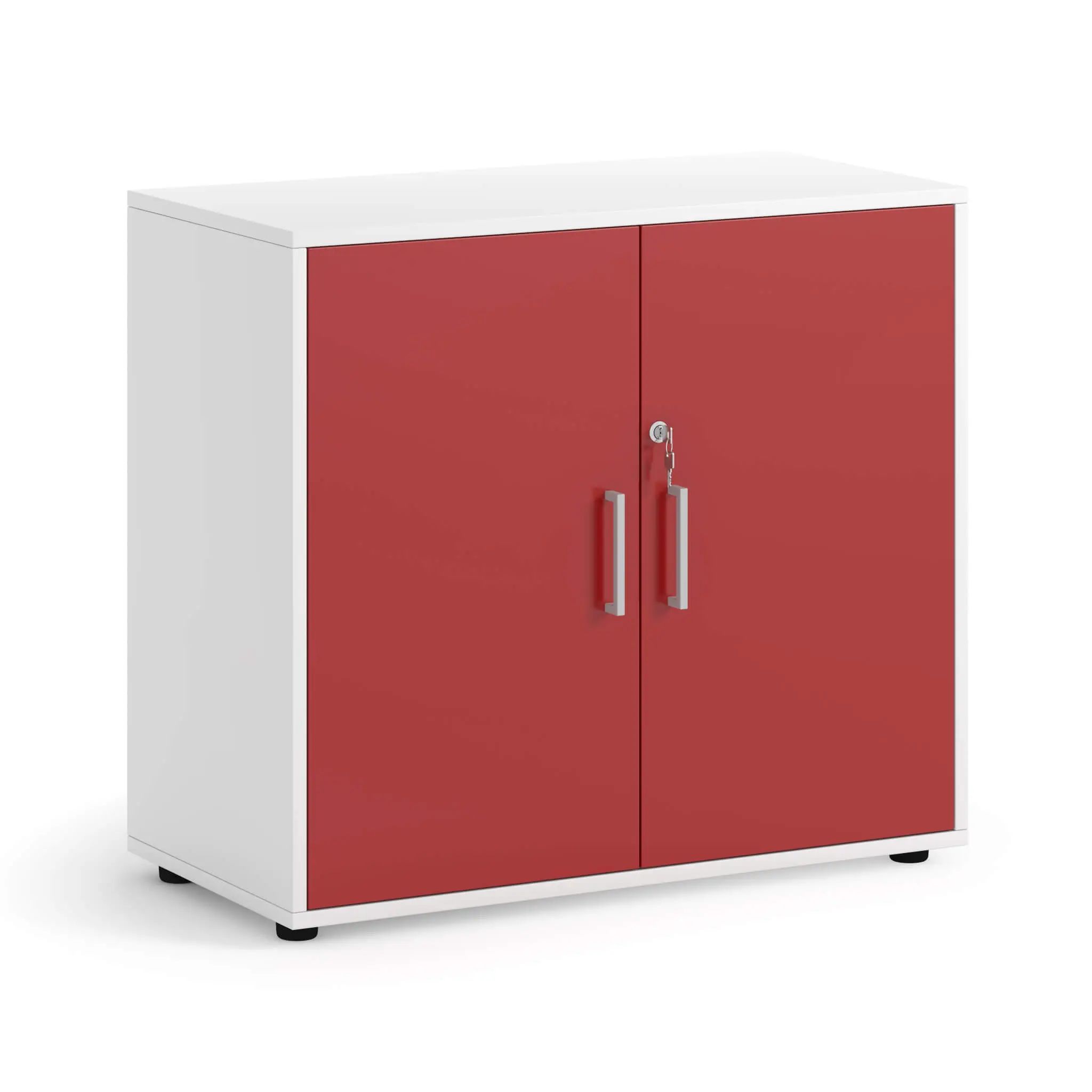 ARMARIO CON PUERTAS Y CERRADURA CON 1 LEJA INTERIOR DE 104X81X45CM COLOR BLANCO REF: 532-502 ADA