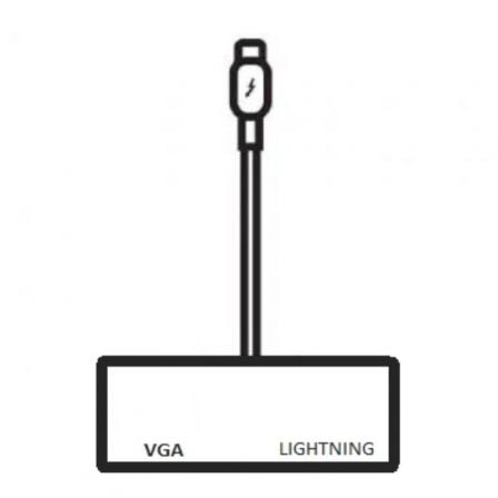 Adaptador Apple MD825ZM/A de Lightning a VGA