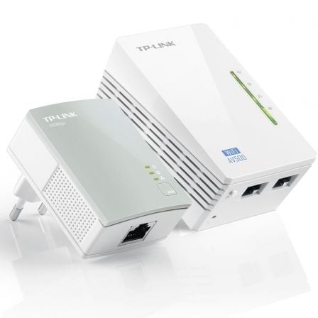 Adaptador Powerline TPLink WPA4220Kit 500Mbps/ Alcance 300m/ Pack de 2