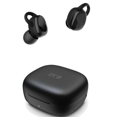 Auriculares Bluetooth SPC Ether Sport con estuche de carga/ Autonomía 3.5h/ Negros