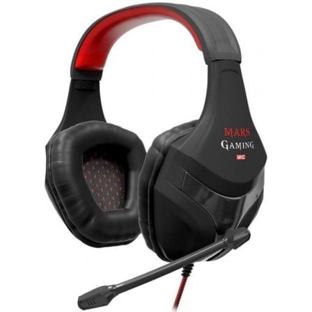 Auriculares Gaming con Micrófono Mars Gaming MH2/ Jack 3.5/ Rojos