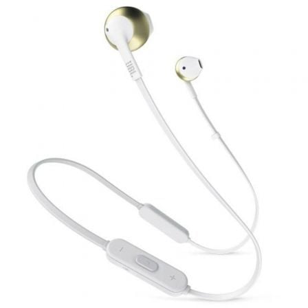 Auriculares Inalámbricos Intrauditivos JBL Tune 205BT/ con Micrófono/ Bluetooth/ Dorados