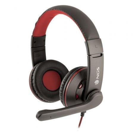 Auriculares NGS VOX420DJ/ con Micrófono/ Jack 3.5/ Negros y Rojos