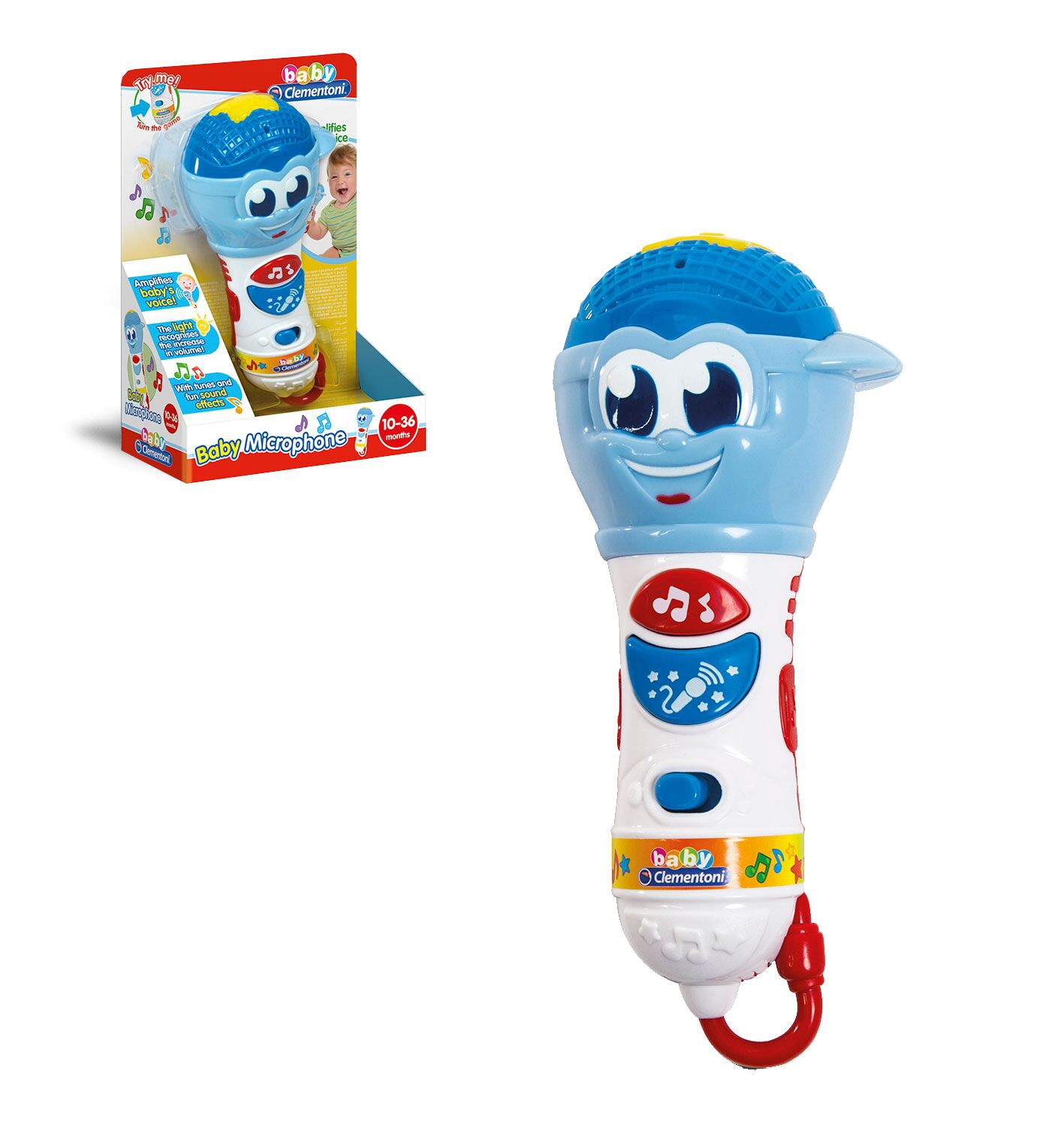 BABY MICROFONO JUEGO ELECTRONICO CON PILAS INCLUIDAS CLEMENTONI REF: 17522
