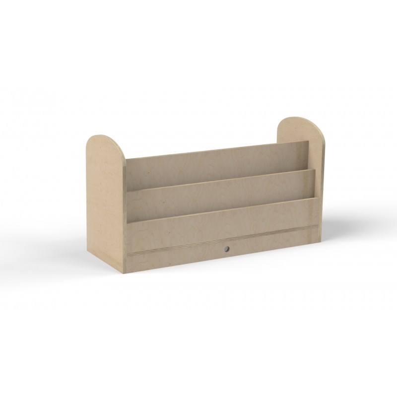 BANCO LIBRERIA Y 2 NIVELES MDF BLANCO 110X40X65CM