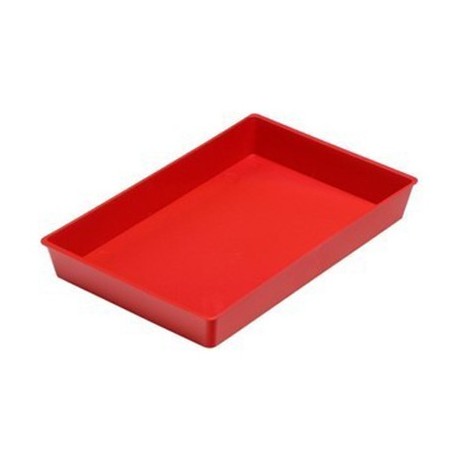 BANDEJA MULTIUSO 24X13X3CM ROJO