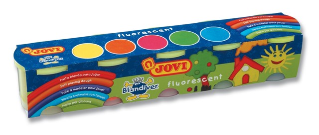 BLANDIVER COLORES SURTIDOS FLUORESCENTE PACK 5 COLORES 100GR. REF.405/F