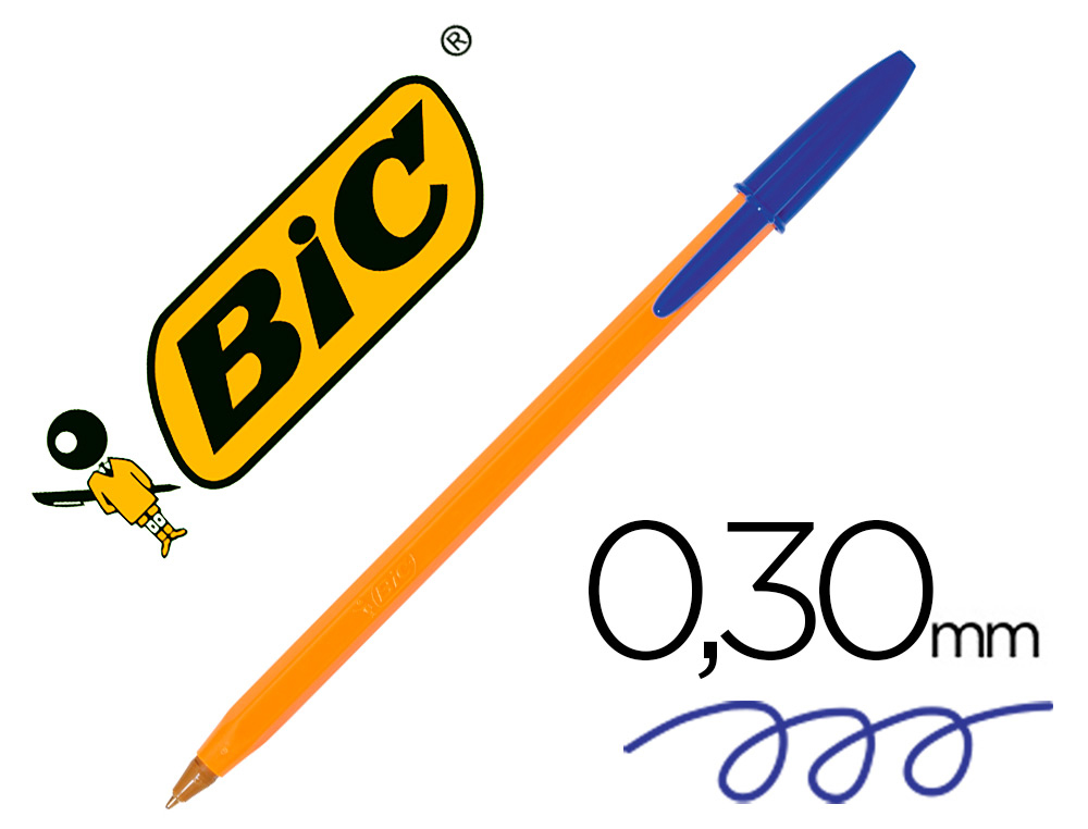 BOLIGRAFO ***BIC NARANJA*** COLOR AZUL REF: 8099221