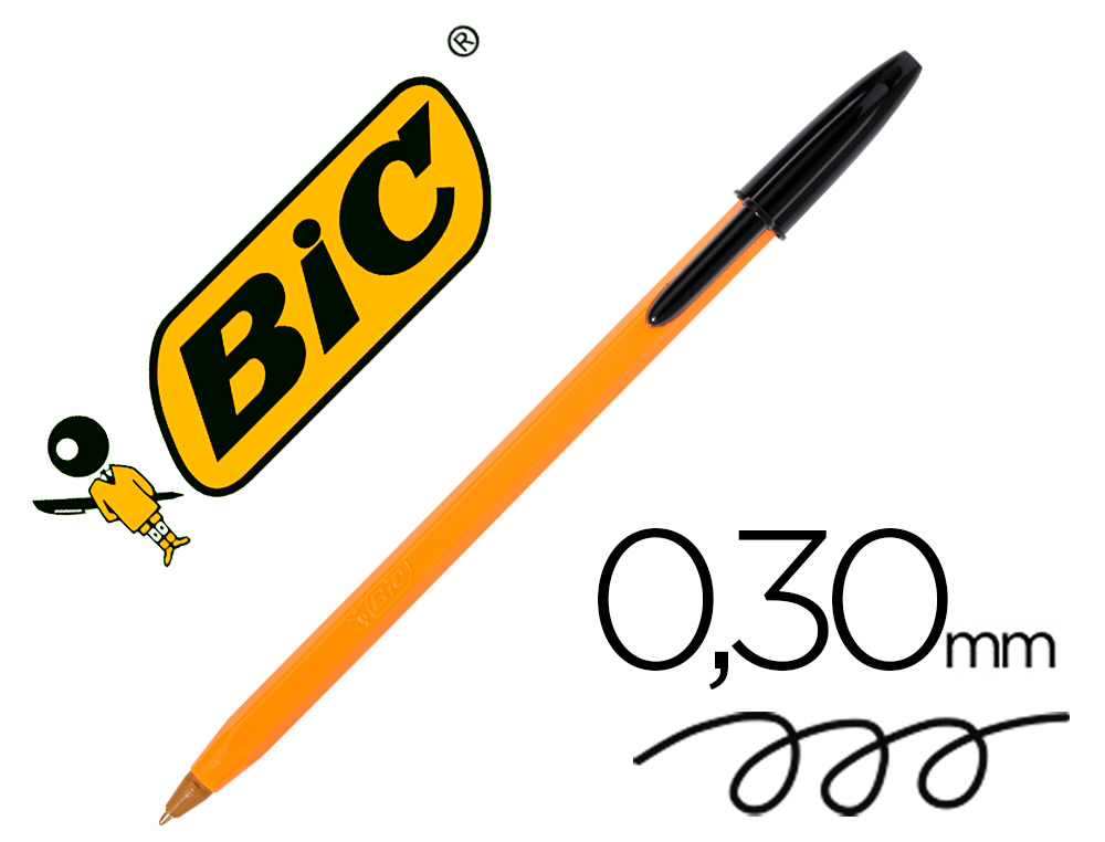 BOLIGRAFO ***BIC NARANJA*** COLOR NEGRO REF: 8099231