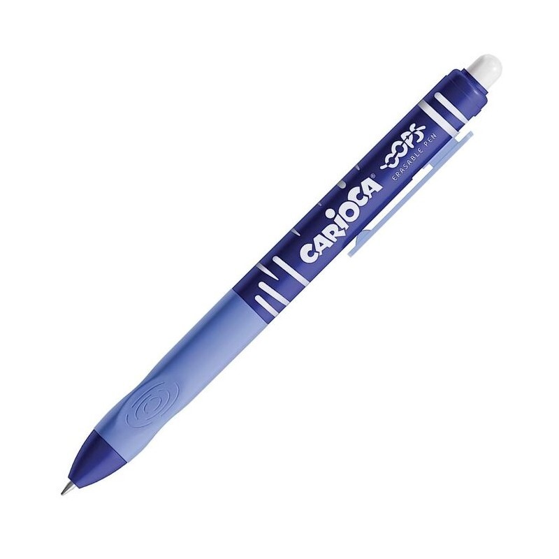 BOLIGRAFO BORRABLE RETRACTIL CARIOCA OOPS ***AZUL***
