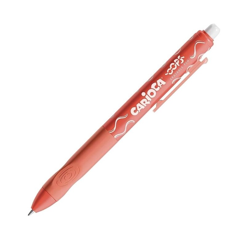 BOLIGRAFO BORRABLE RETRACTIL CARIOCA OOPS ***ROJO***
