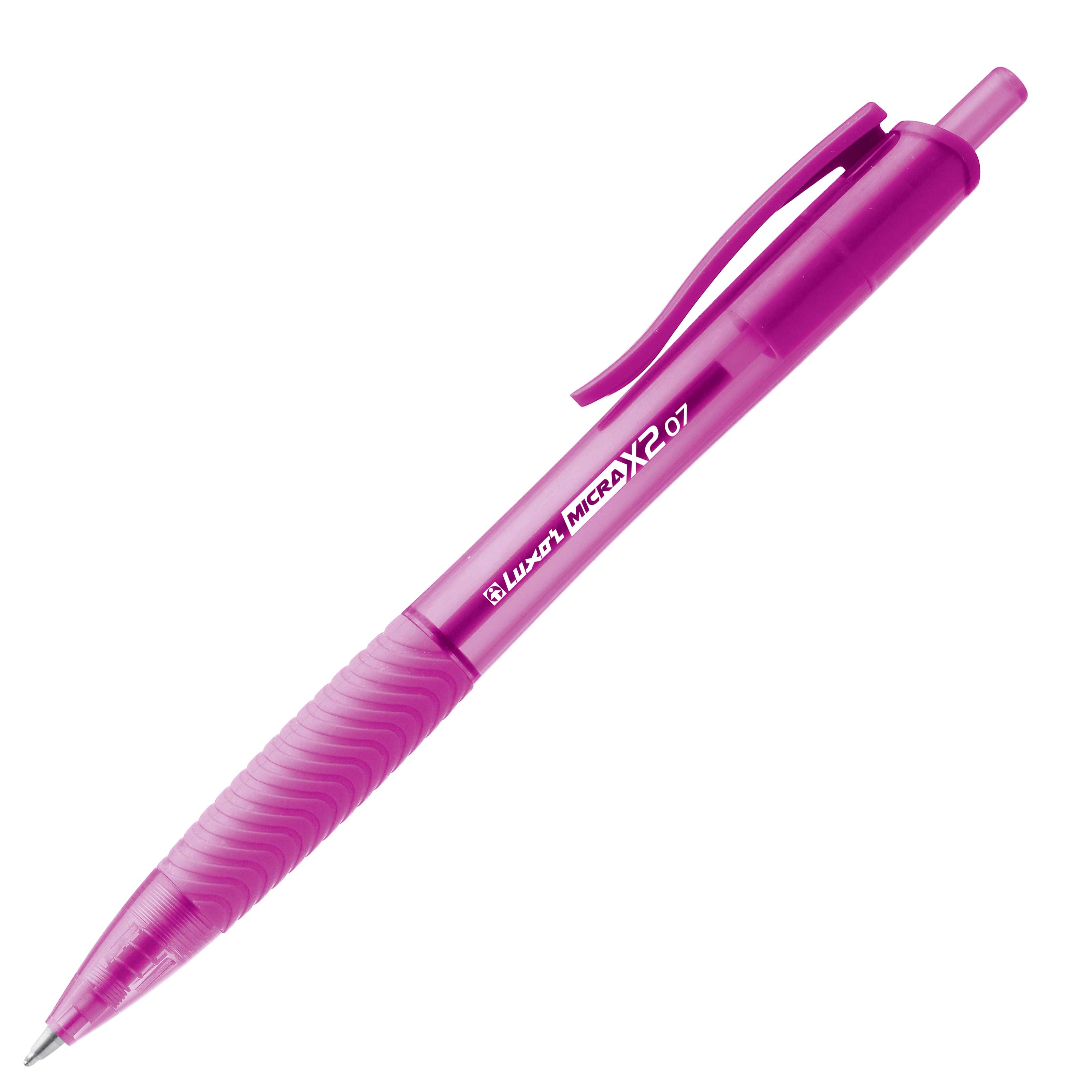 BOLIGRAFO RETRACTIL LUXOR MICRA X2 ROSA REF: