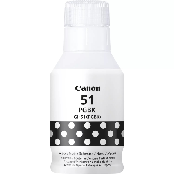 BOTELLA DE TINTA Canon GI51 Negro Botella de Tinta Original - GI51PGBK/4529C001