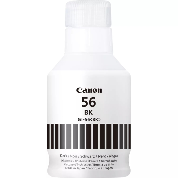 BOTELLA DE TINTA Canon GI56 Negro Botella de Tinta Original - GI56BK/4412C001