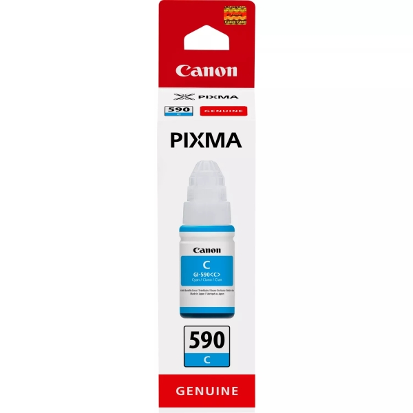 BOTELLA DE TINTA Canon GI590 Cyan Botella de Tinta Original - GI590C/1604C001