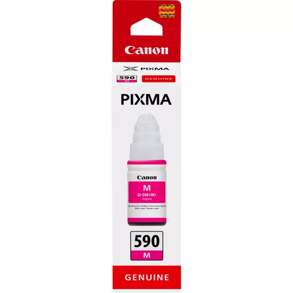 BOTELLA DE TINTA Canon GI590 Magenta Botella de Tinta Original - GI590M/1605C001 