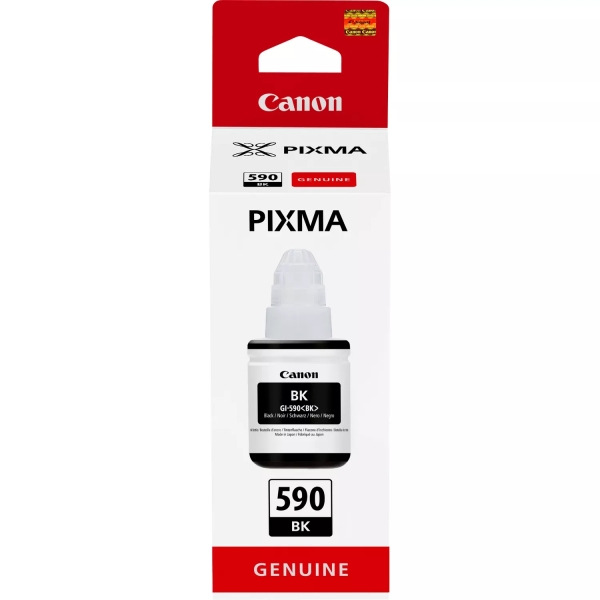 BOTELLA DE TINTA Canon GI590 Negro Botella de Tinta Original - GI590BK/1603C001
