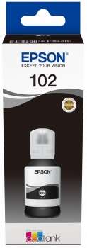 BOTELLA DE TINTA Epson 102 Negro Botella de Tinta Pigmentada Original - C13T03R140
