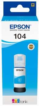 BOTELLA DE TINTA Epson 104 Cyan Botella de Tinta Original - C13T00P240