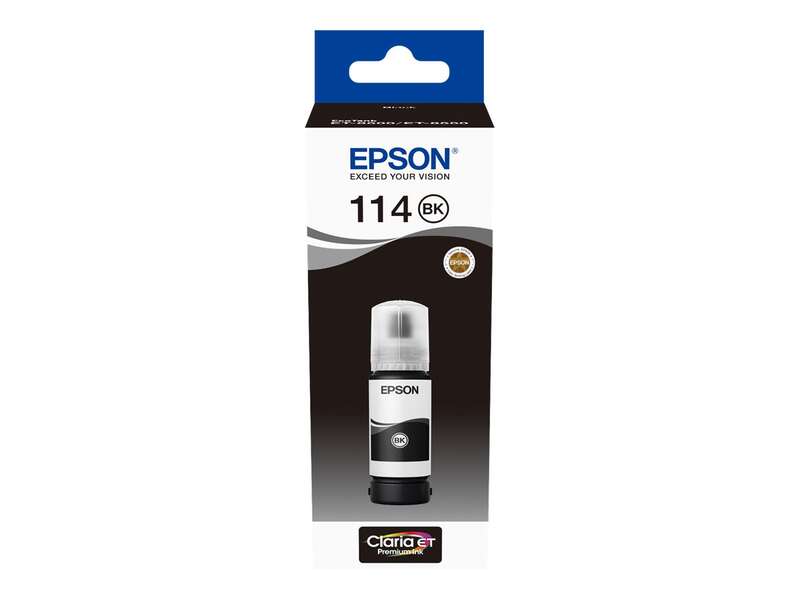 BOTELLA DE TINTA Epson 114 Negro Botella de Tinta Pigmentada Original - C13T07A140
