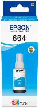 BOTELLA DE TINTA Epson T6642 Cyan Botella de Tinta Original - C13T664240