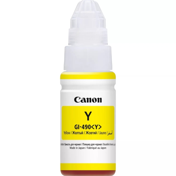 BOTELLA DE TINTA ORIGINAL Canon GI490 Amarillo Botella de Tinta Original - GI490Y/0666C001