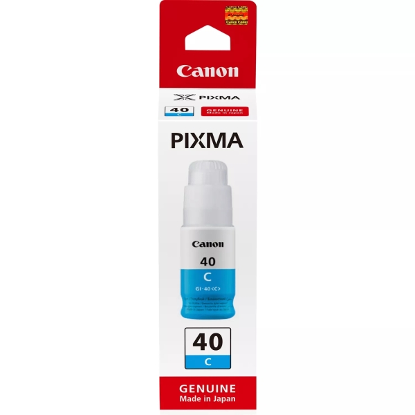 BOTELLA ORIGINAL Canon GI40 Cyan Botella de Tinta Original - GI40C/3400C001