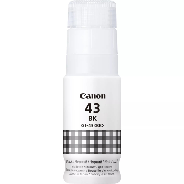 BOTELLA ORIGINAL Canon GI43 Negro Botella de Tinta Original - GI43BK/4698C001