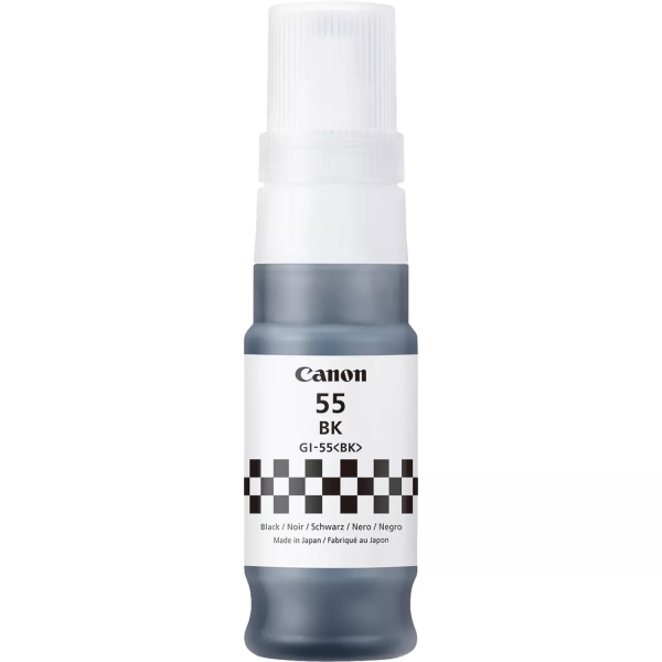 BOTELLA ORIGINAL Canon GI55 Negro Botella de Tinta Original - GI55BK/6292C001