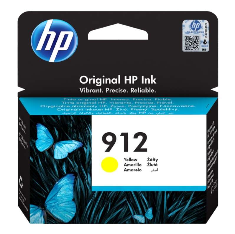 CAARTUCHO ORIGINAL HP 912 Amarillo Cartucho de Tinta Original - 3YL79AE