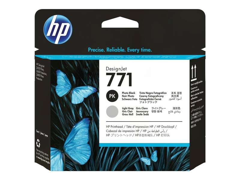 CABEZAL DE IMPRESION HP 771 Cabezal de Impresion Original - Negro Photo, Gris Light - CE020A