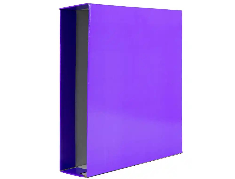 CAJA PARA ARCHIVADOR TAMAÑO FOLIO VIOLETA