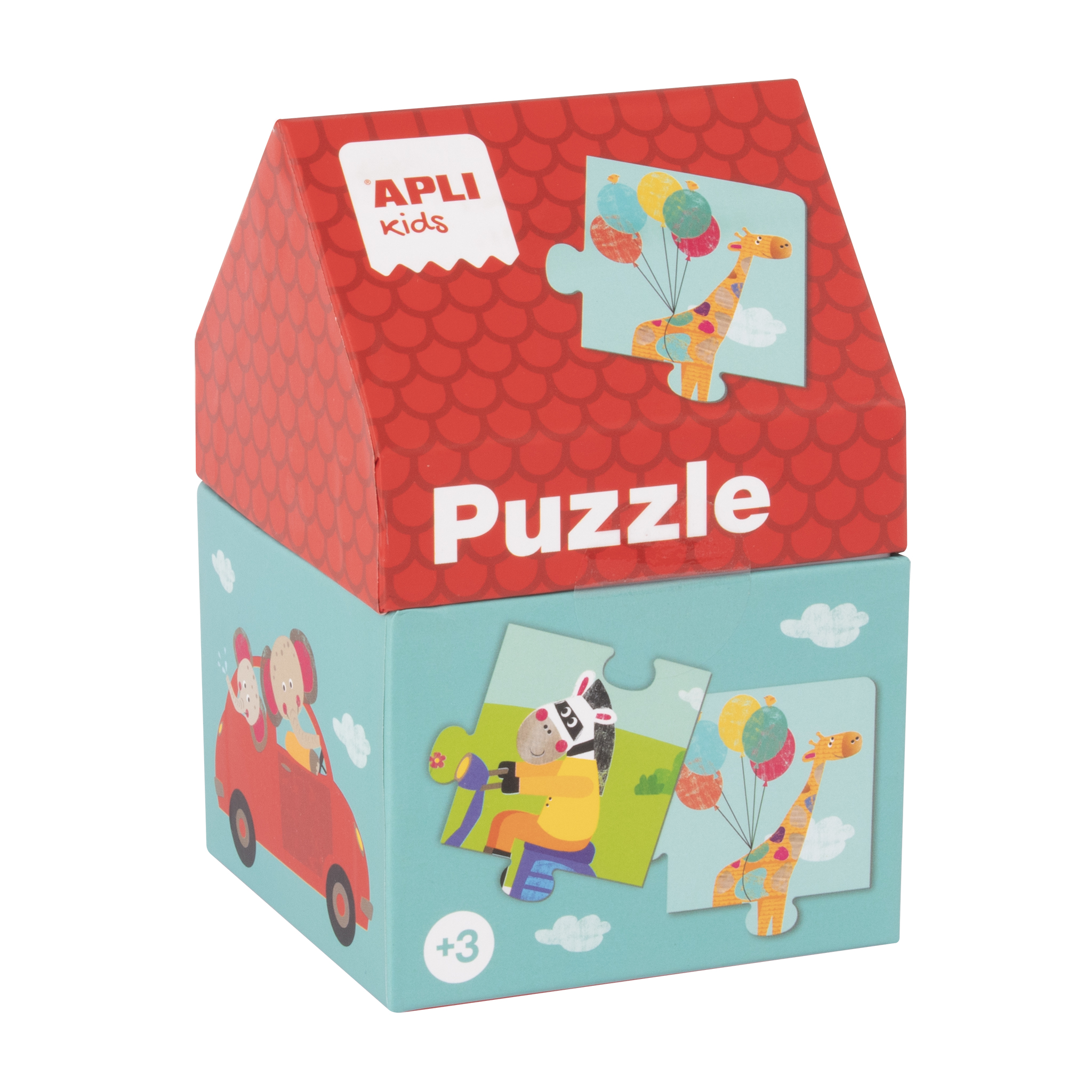 CAJA PUZLE CASITA ***PUZZLE*** SAFARY JUEGO DE MEMORIA 24 PIEZAS DE 8CM REF: 16821