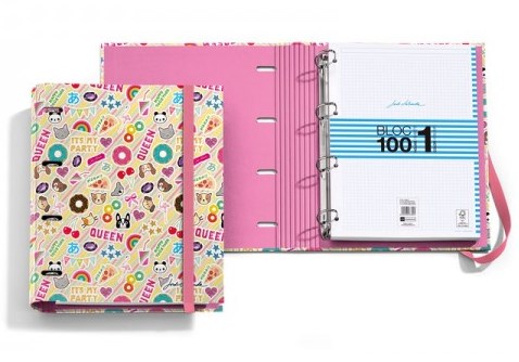 CARPEBOOK 4 ANILLAS DE 25MM KAWAII REF. MR- 20120