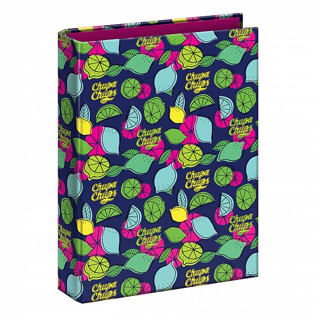 CARPETA 4 ANILLAS DE 40 CHUPA CHUPS LEMON REF: D- 50364