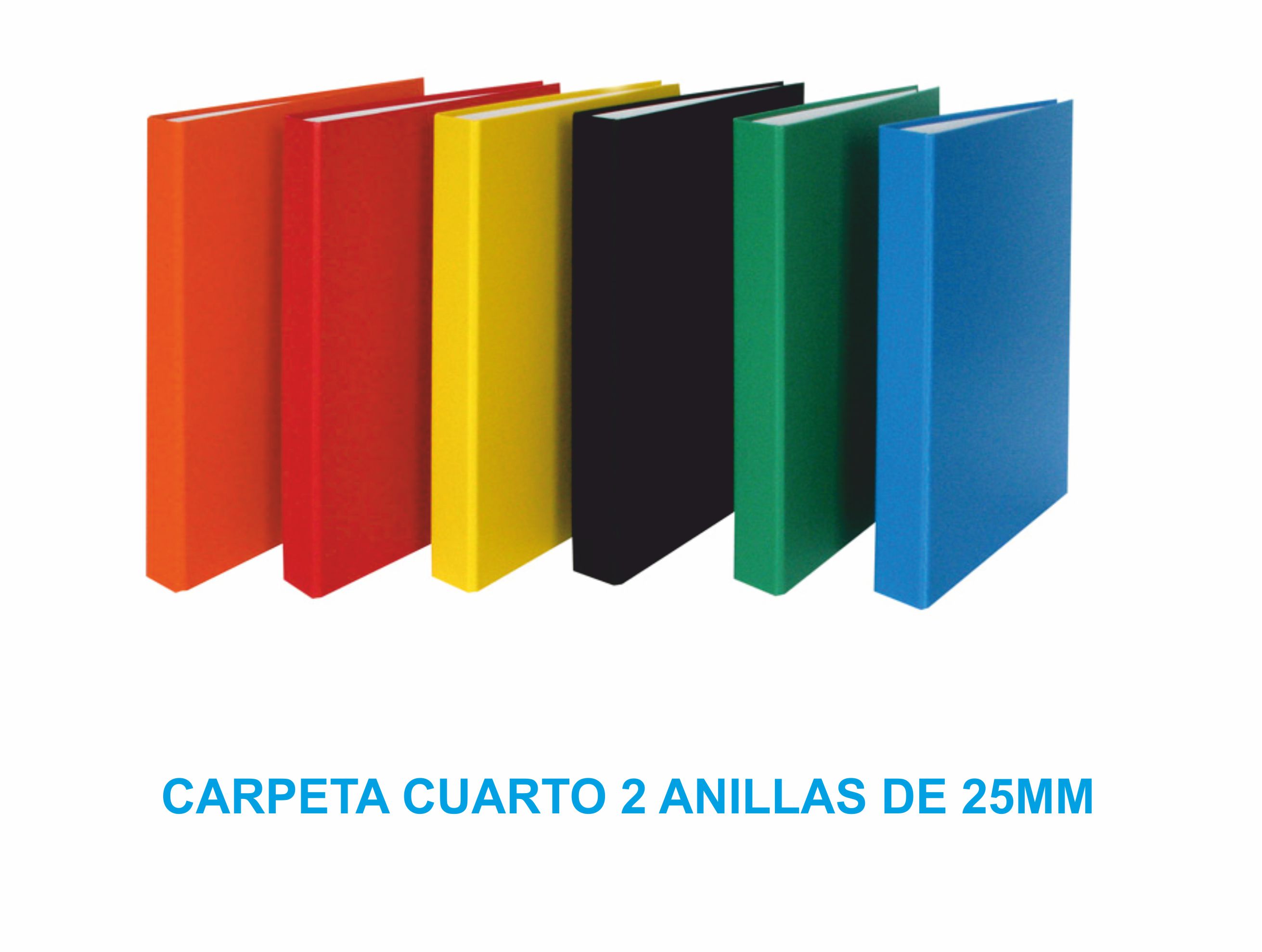 CARPETA CUARTO 2 ANILLAS DE 25MM AMARILLO REF. 321297