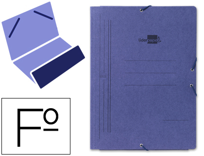 CARPETA FOLIO AZUL BOLSA