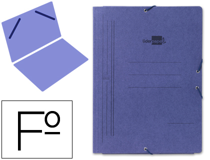 CARPETA FOLIO AZUL GOMAS