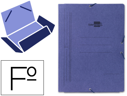 CARPETA FOLIO AZUL SOLAPA